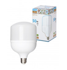 Лампа светодиодная T-50 Вт-230 В-6500 К–E27 (125x206 мм) Народная - ТМ TDM