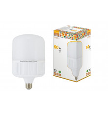 Лампа светодиодная T-60 Вт-230 В-4000 К–E27 (160x265 мм) Народная - ТМ TDM