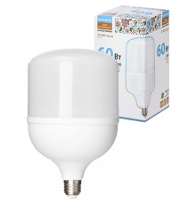 Лампа светодиодная T-60 Вт-230 В-6500 К–E27 (135x225 мм) Народная - TM TDM