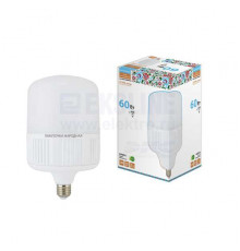 Лампа светодиодная T-60 Вт-230 В-6500 К–E27 (160x265 мм) Народная - ТМ TDM