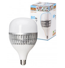 Лампа светодиодная T-80 Вт-230 В-6500 К–E27 (130x223 мм) Народная - TM TDM