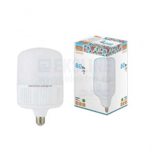 Лампа светодиодная T-80 Вт-230 В-6500 К–E27 (160x265 мм) Народная - ТМ TDM