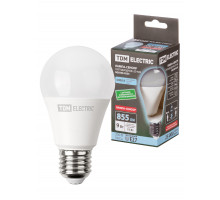 Лампа светодиодная А60-9 Вт-230 В-4000 К-E27 "СЕНСОР" - ТМ TDM