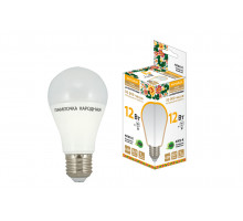 Лампа светодиодная НЛ-LED-A60-12 Вт-230 В-4000 К-Е27, (60х108 мм), Народная - ТМ TDM