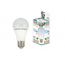 Лампа светодиодная НЛ-LED-A60-12 Вт-230 В-6500 К-Е27, (60х108 мм), Народная - ТМ TDM Лампа светодиодная НЛ-LED-A60-12 Вт-230 В-6500 К-Е27, (60х108 мм), Народная - ТМ TDM