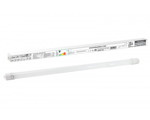 Лампа светодиодная НЛ-Т8-10 Вт-230 В-6500 К–G13, 600 мм, матовая, стекло, непов. Народная - ТМ TDM Лампа светодиодная НЛ-Т8-10 Вт-230 В-6500 К–G13, 600 мм, матовая, стекло, непов. Народная - ТМ TDM