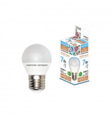 Лампа светодиодная ШАРИК FG45-7 Вт-230 В-6500 К–E27 Народная - TM TDM