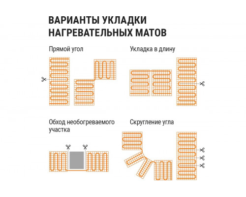 Мат нагревательный "Комфорт" МН двухжильный, 1 кв. м, 150 Вт - TM TDM Мат нагревательный "Комфорт" МН двухжильный, 1 кв. м, 150 Вт - TM TDM