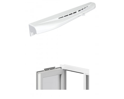 Оконный приточный клапан (проветриватель) WV350 white (40шт) - ТМ ЭРА