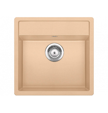 Мойка гранитная ЛЕН 510х505мм; чаша 445х350мм, глубина 190мм (в комплекте с сифоном) - ТМ Юкинокс