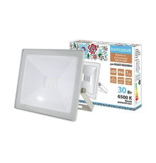 Прожектор светодиодный СДО-04-030Н 30 Вт, 6500 К, IP65, белый, Народный - ТМ TDM