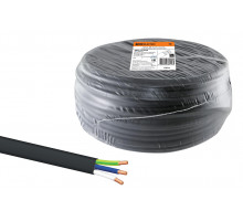 Кабель ВВГ-П нг(А)-LS 3х2,5 ок(N, PE)-0,66 ГОСТ (100м.п.)