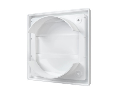 Решетка приточно-вытяжная с гравитационными жалюзи  ASA 150х150 с фланцем D125, бел. - ТМ VE