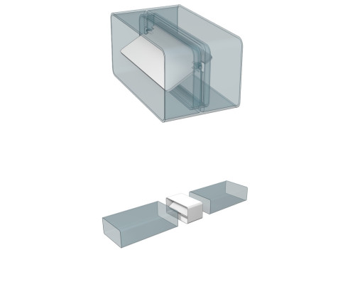 Соединитель с обратным клапаном пластик, 60мм х 204мм - ТМ VE