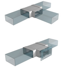 Тройник Т-образный пластик 60мм х 120мм - ТМ VE