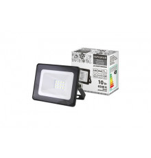 Прожектор светодиодный СДО-04-010Н 10 Вт, 6500 К, IP65, черный, Народный - ТМ TDM
