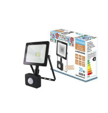 Прожектор светодиодный СДО-04-020Н-Д (с датчиком) 20 Вт, 6500 К, IP65, черный, Народный - TM TDM