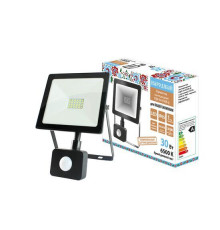 Прожектор светодиодный СДО-04-030Н-Д (с датчиком) 30 Вт, 6500 К, IP65, черный, Народный - TM TDM