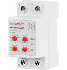 Реле контроля напряжение однофазное e.control.v01, 25А - TМ E.Next