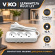Удлинитель 3 гнезда б/з Multi-Let, 16A, белый, 2м.п. (12.уп) - TM VIKO