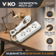 Удлинитель 3 гнезда б/з Multi-Let, 16A, белый, 2м.п. (12.уп) - TM VIKO