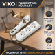 Удлинитель 3 гнезда б/з Multi-Let, 16A, белый, 3м.п. (12.уп) - TM VIKO