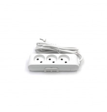 Удлинитель 3 гнезда б/з Multi-Let, 16A, белый, 5м.п. (12.уп) - TM VIKO