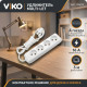 Удлинитель 4 гнезда б/з Multi-Let, 16A, белый, 3м.п. (12.уп) - TM VIKO