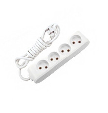 Удлинитель 4 гнезда б/з Multi-Let, 16A, белый, 3м.п. (12.уп) - TM VIKO