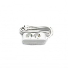 Удлинитель 2 гнезда c/з Multi-Let, 16A, белый, 5м.п. (12.уп) - TM VIKO