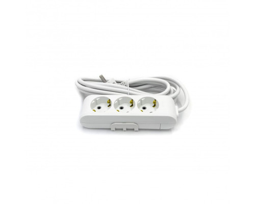Удлинитель 3 гнезда c/з Multi-Let, 16A, белый, 3м.п. (12.уп) - TM VIKO