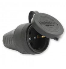 Розетка переносная (каучук) 2P+E,16А, 220-240V - TM Gunsan
