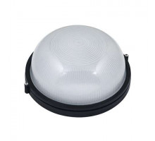 Светильник круг алюм./стекло (черный) (E27 max.60W) IP54-HL905 black