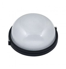 Светильник круг алюм./стекло (черный) (E27 max.60W) IP54-HL905 black