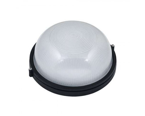 Светильник круг алюм./стекло (черный) (E27 max.60W) IP54-HL905 black