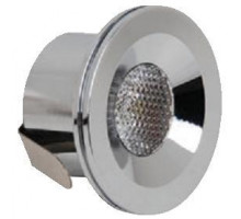 Светильник мебельный точечный круг LED 1*3W 2700K (мат. хром) 220-240V IP20 - HL666L Светильник мебельный точечный круг LED 1*3W 2700K (мат. хром) 220-240V IP20 - HL666L