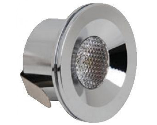 Светильник мебельный точечный круг LED 1*3W 2700K (мат. хром) 220-240V IP20 - HL666L Светильник мебельный точечный круг LED 1*3W 2700K (мат. хром) 220-240V IP20 - HL666L