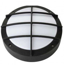 Светильник наклад. LED круглый с решеткой д.220мм (черный) 12W/855Lm/4000K/220-240V/IP54