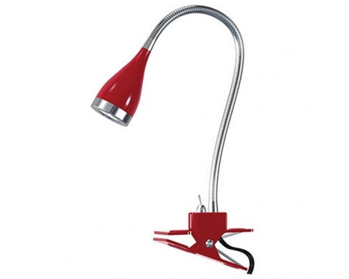 Светильник настольный прищепка LED 3W (красный) 220-240V IP20 - HL002L Светильник настольный прищепка LED 3W (красный) 220-240V IP20 - HL002L