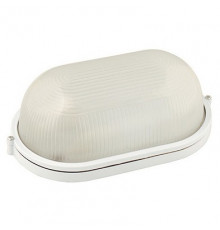 Светильник овал алюм./стекло (белый) (Е27 max.100W) IP54- HL920 white