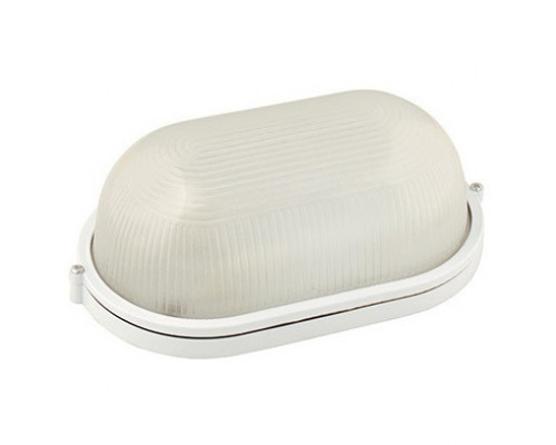 Светильник овал алюм./стекло (белый) (Е27 max.100W) IP54- HL920 white