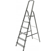 Стремянка стальная NV1150 6 ступени (нагр.150кг; рабочая высота 3,26м) - ТМ НоваяВысота