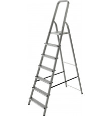 Стремянка стальная NV1150 7 ступени (нагр.150кг; рабочая высота 3,48м) - ТМ НоваяВысота