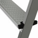 Стремянка стальная NV1150 8 ступени (нагр.150кг; рабочая высота 3,70м) - ТМ НоваяВысота