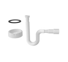 Гофротруба соеденительная с н/г 1 1/4", 800мм, выход (40/50мм) TM NOVA