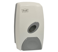 Дозатор PUFF (8115) для жидкого мыла, 1000 мл, пластик., белый ТМ ТК ТЗС