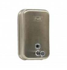 Дозатор PUFF (8605) для жидкого мыла, 500 мл, нерж. сталь, хром матовый ТМ ТК ТЗС