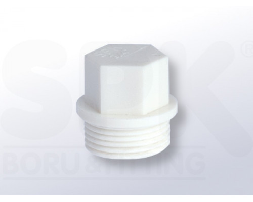Заглушка резьбовая D 20х1/2 * (100; 400) ТМ SPK Заглушка резьбовая D 20х1/2 * (100; 400) ТМ SPK