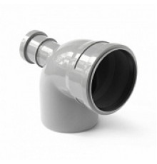 Колено Ø 110/90/50 вых. фронт. для внутрен. канализации