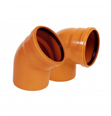 Колено Ø 110х30 для наруж. канализации